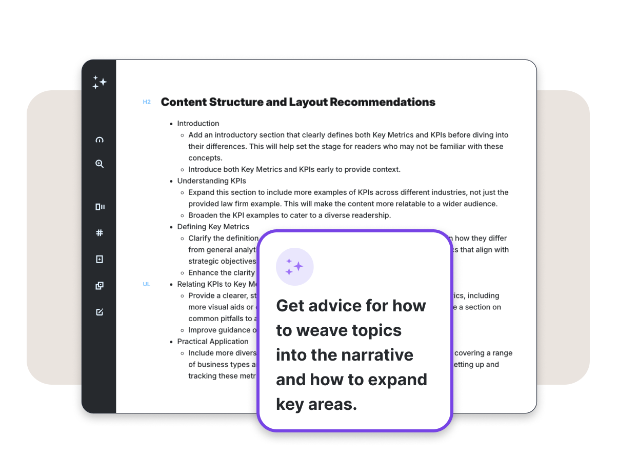 Content structure and recommendations Content structure and recommendations