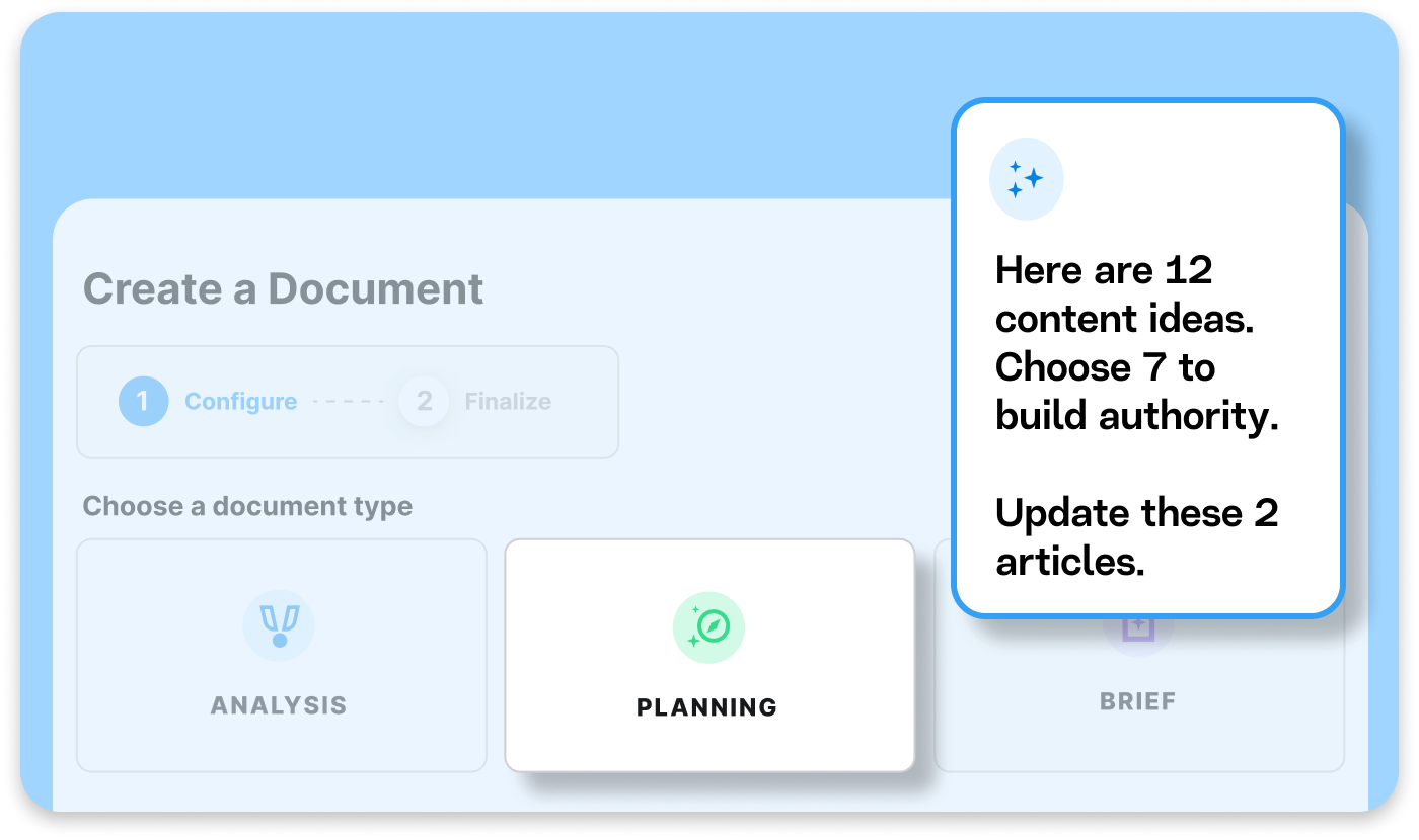 Image showing the platform identifying content ideas